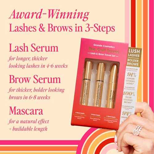 Grande Cosmetics Lash & Brow Care Systems ? Multi-Step Enhancing Sets for Longer, Fuller, Healthier Look