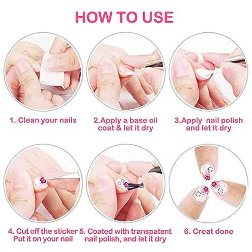 8 Sheets Christmas Nail Art Stickers Decals 3D Self Adhesive Xmas Nail Stickers Design Winter Cute Elk Candy Snowflake Nail Decals for Women DIY Manicure Tips Christmas Party Nail Decoration Supply