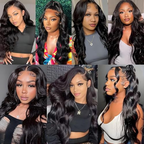 12A Body Wave Bundles Human Hair 1 Bundle 26 Inch 100% Unprocessed Brazilian Virgin Body Wave Human Hair Bundles for Women Natural Black