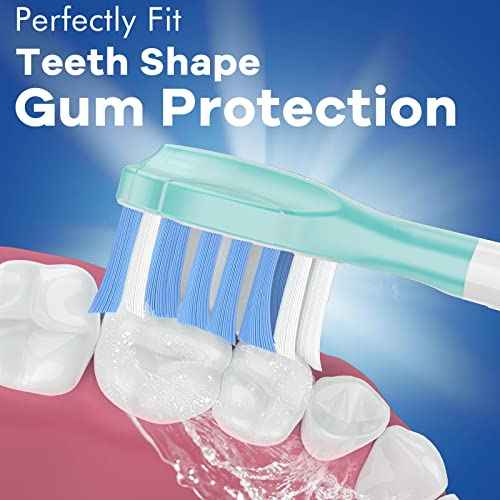 Replacement Heads for Philips Sonicare ProtectiveClean 4100 5100 6100 DiamondClean 9500 ExpertClean 7500 FlexCare HealthyWhite Electric Sonic Toothbrush C3 G3 W3 C2 G2 Brush, White, 6 Pack