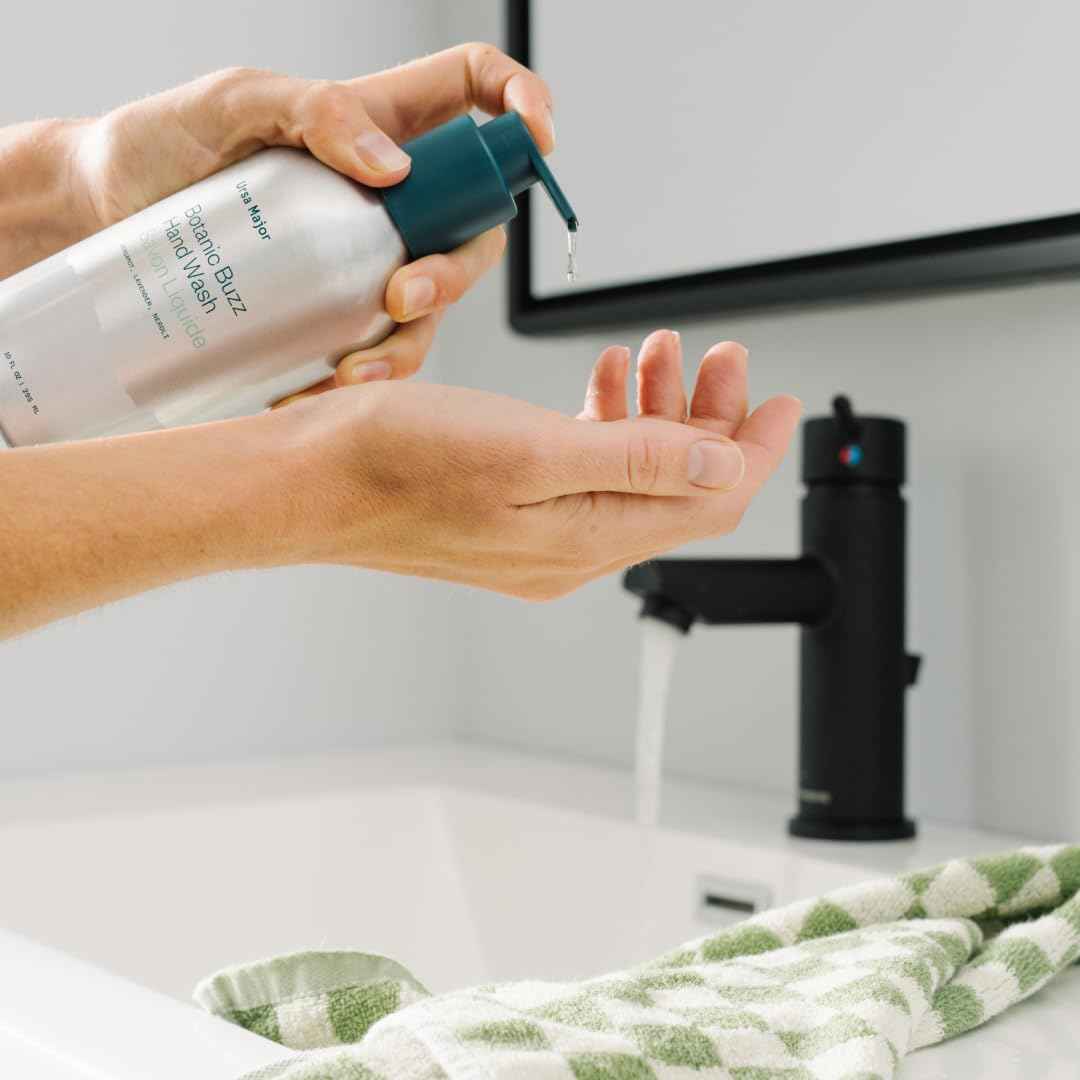 Ursa Major Botanic Buzz Hand Wash | Natural Liquid Hand Soap | Cleanses, Hydrates, Moisturizes & Soothes | Vegan, Cruelty-Free & Non-Toxic | 10oz