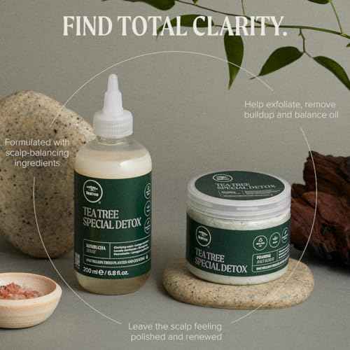 Tea Tree Special Detox Kombucha Rinse, Removes Buildup, Adds Shine, For All Hair Types