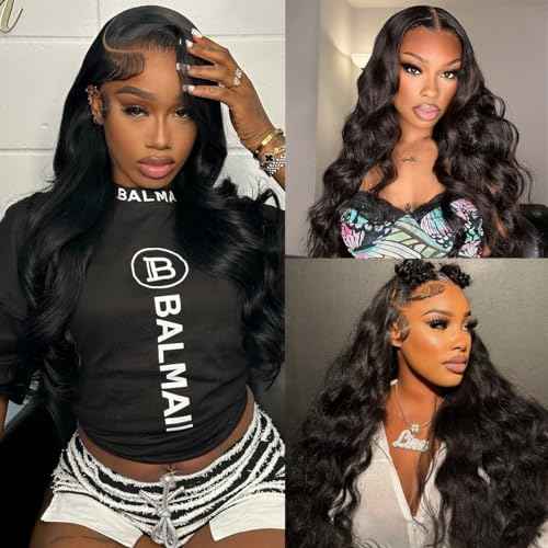 Worldnewhair 13X6 Lace Front Wigs Body Wave Human Hair 32 Inch - 200% Density Glueless Wigs Human Hair 13x6 Lace Frontal Wigs For Black Women