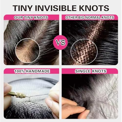 NIKISS HD Lace Closure 2x6 Body Wave Virgin Human Hair Closure 0.095mm Ultra-thin Invisible Lace Pre Plucked Hairline Single Knot Natural Color 18 Inch