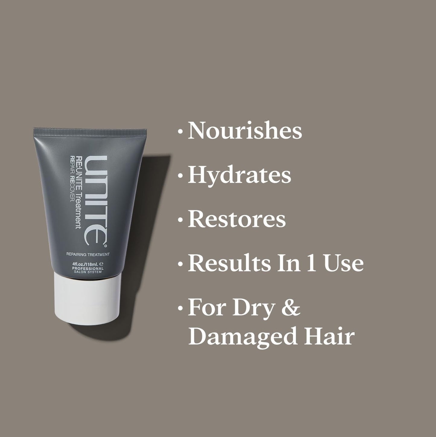 UNITE Hair – RE:UNITE Treatment – Strengthening & Reparative Treatment for Damaged or Over-Processed Hair – Restores Strength, Softness & Elasticity – Vegan & Paraben-Free, 4oz
