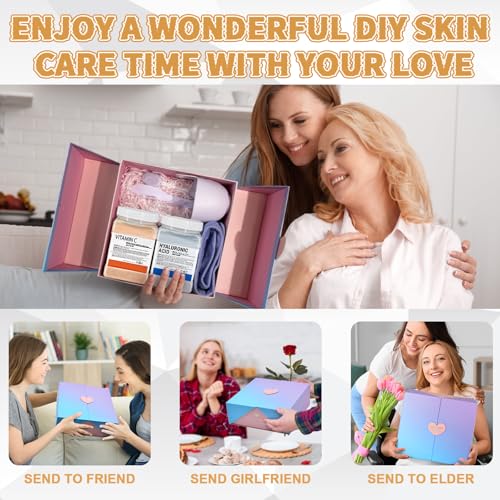 Jelly Mask Set, Hyalorunic Acid Jelly Masks For Facials Professional,Vitamins C Jelly Face Mask, Facial Mask Mixing Bowl Set, Headband, Birthday Gifts Set for Women,Christmas Thanksgiving Gift Set.