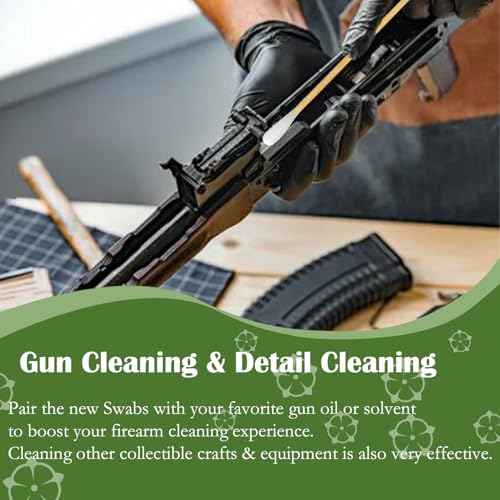 6 inch Long Cotton Swabs in Storage Box 500PCS,Bamboo Sticks & Highly Absorbent Tipped Applicators for Makeup, Gun Cleaning, Pet Care