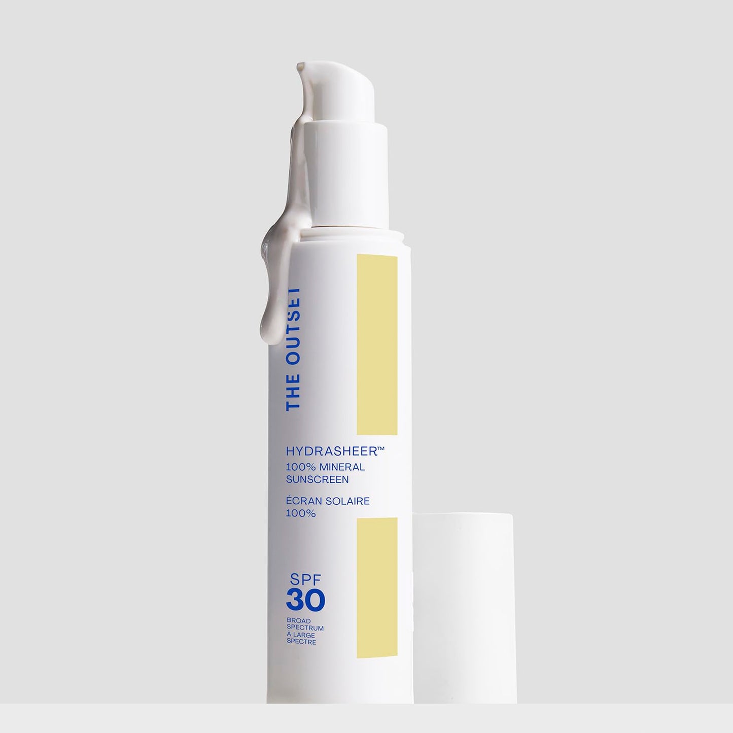 The Outset Hydrasheer 100% Mineral Hydrating Sunscreen SPF 30 - UVA/UVB protection - Face, Lightweight, Clean, Vegan Free - Sensitive Skin - 1.7 fl oz