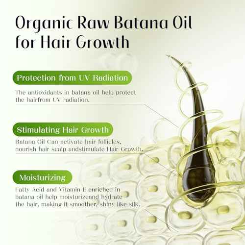 Raw Batana Oil for Hair Growth 4-in-1 Batana Oil with Rosemary, Castor Oils and Biotin for Reduce Hair Loss, Scalp Care, Repair Damaged Hair