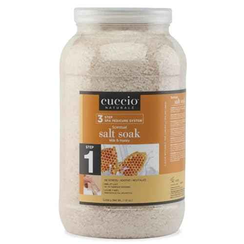 Cuccio Luxury Spa Scentual Salt Soak ? Milk and Honey Bath Salts for Hands, Feet, and Body ? Soothing and Revitalizing ? 116 Ounces