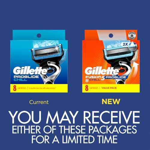 Gillette ProGlide Chill Razor Refills for Men, 8 Blade Refills