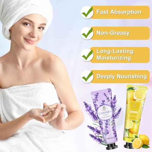 Aottom 40 Pack Hand Cream Bulk Gifts- Mini Hand Lotion Travel Size, Birthday Gifts for Women, Bridesmaid/Teacher Appreciation/Nurse Gifts, bulk gifts for coworkers Hand Lotion for Dry Cracked Hands