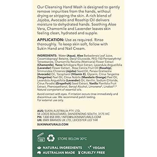 Sukin Cleansing Hand Wash, 16.9 Ounce (Pack of 3)