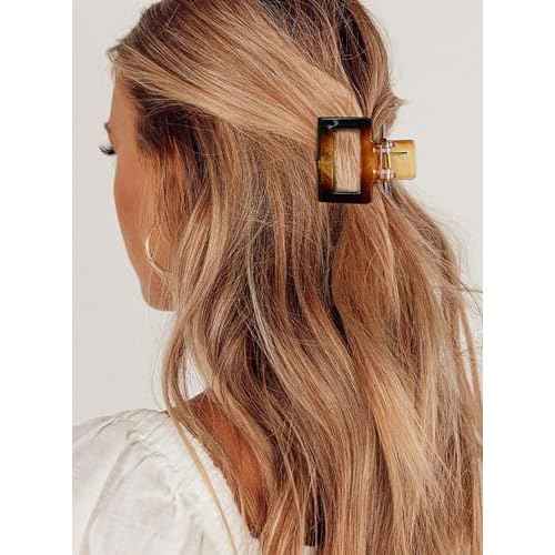 4Pcs Hair Claw Clips 2" Small Hair Clips for Women Square Claw Clip for Thick Medium Thin Hair Strong Hold Cute Hair Clip Nonslip Jaw Clips Hair Accessories