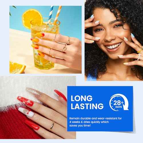 HEMA TPO Free Gel Nail Polish Kit with U V Light- 24Colors Nail Kit 54PCS Gel Polish Starter Set with Matte Glossy Base Top Coat Primer Blooming Builder At Home Gel Manicure Kits Gifts for Women Girl