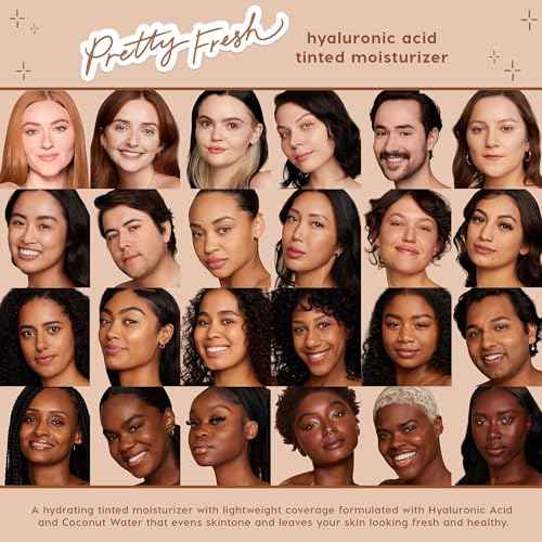 ColourPop Pretty Fresh Tinted Moisturizer - Hydrating Skin Tint with Lightweight Coverage - Formulated with Hyaluronic Acid & Coconut Water for Healthy-Looking Skin - Fair 4N (1.45 oz)
