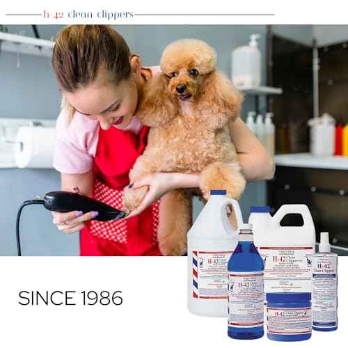 H-42 Clean Clippers Blade Cleaner with Brush - 8oz Bottle