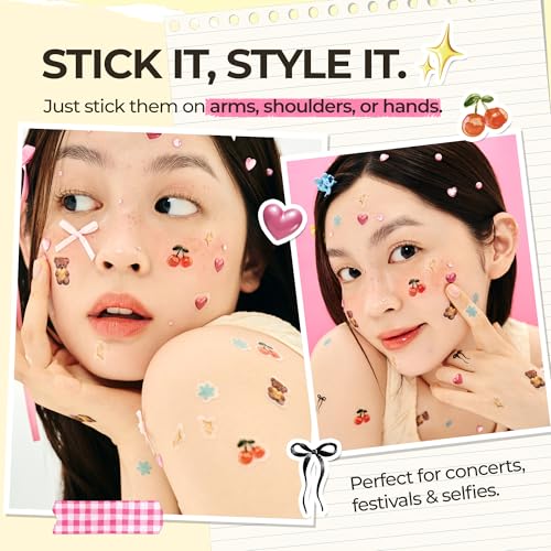 BHA Iconic Spot Patch with Mirror Case - Hydrocolloid Patches with 5,000ppm Salicylic Acid - Day & Night Zit Patch for Targeted Sebum Care & Stylish Wear