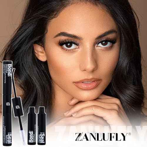 Lash Glue Waterproof Eyelash Glue Strong Hold Lash Cluster Glues 2 in 1 Lash Bond and Seal for Lash Extension Long-Lasting Eyelash Adhesives DIY Lashes at Home by zanlufly