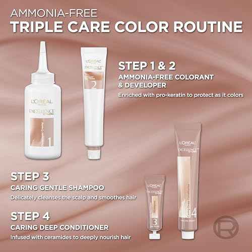 L¡¯Oreal Paris Excellence Universal Nudes Permanent Hair Color, Ammonia Free Hair Dye for Gray Hair Coverage, 5N Natural Brown, 1 Hair Dye Kit