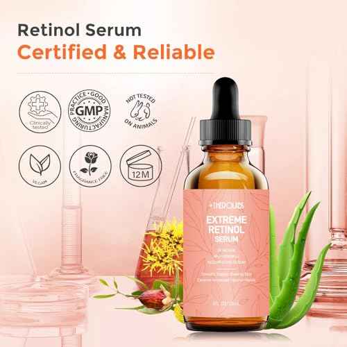 Retinol Serum for Face 2.5%, B5 Resurfacing Retinol Serum with Vitamin C, Vitamin E, Hyaluronic Acid, Niacinamide, Peptide for Anti-Aging, Wrinkle Smoothing, Dark Spot Corrector, Brighten Dullness