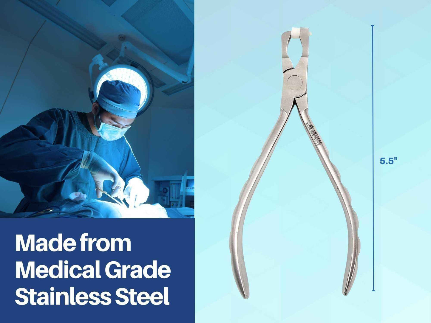 ARTMAN INSTRUMENTS Molar Band Remover Pliers – Orthodontic Braces Removal Tool – Stainless Steel, Autoclavable, Dental Braces Band Removing Pliers