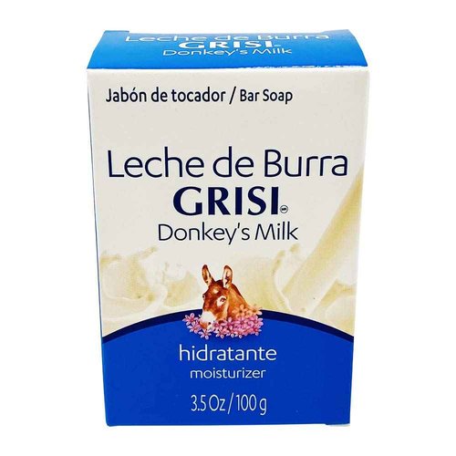 12pk - Donkey's Milk Soap - Jabon Leche de Burra - Grisi (3.5 Oz. X 12 Units) by Grisi