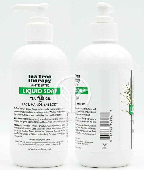 Tea Tree Therapy Antibacterial Liquid Soap, with Tea Tree Oil, 8-Ounces (Pack of 4)
