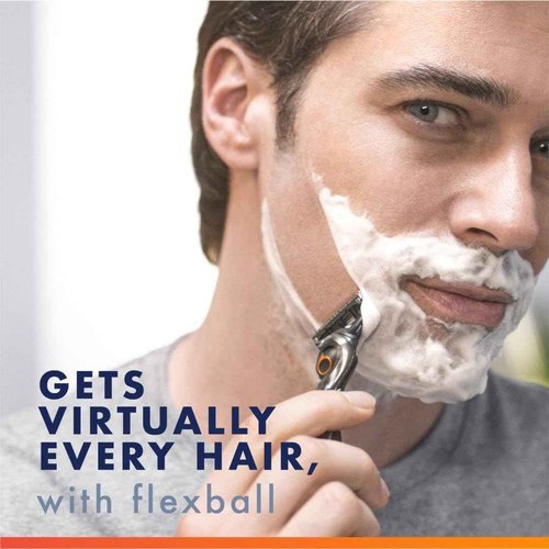 Gillette Fusion5 ProGlide Razor Refills for Men, 10 Razor Cartridges for FlexBall Razor Handle, 5-Blade Razor Blades, Precision Trimmer for Men