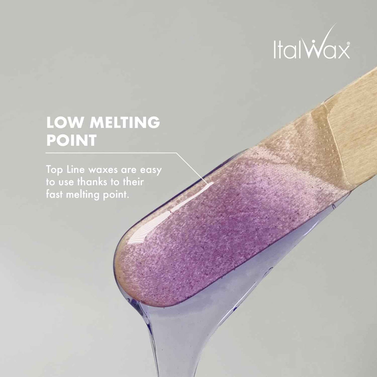 Italwax Top Line Orchid Jelly Wax 1.65lb (750g) – Transparent Fast-Setting Violet Gel with Strong Grip and floral fragrance, Ideal for Bikini & Underarms, Elastic and Easy to Control – Made in Italy