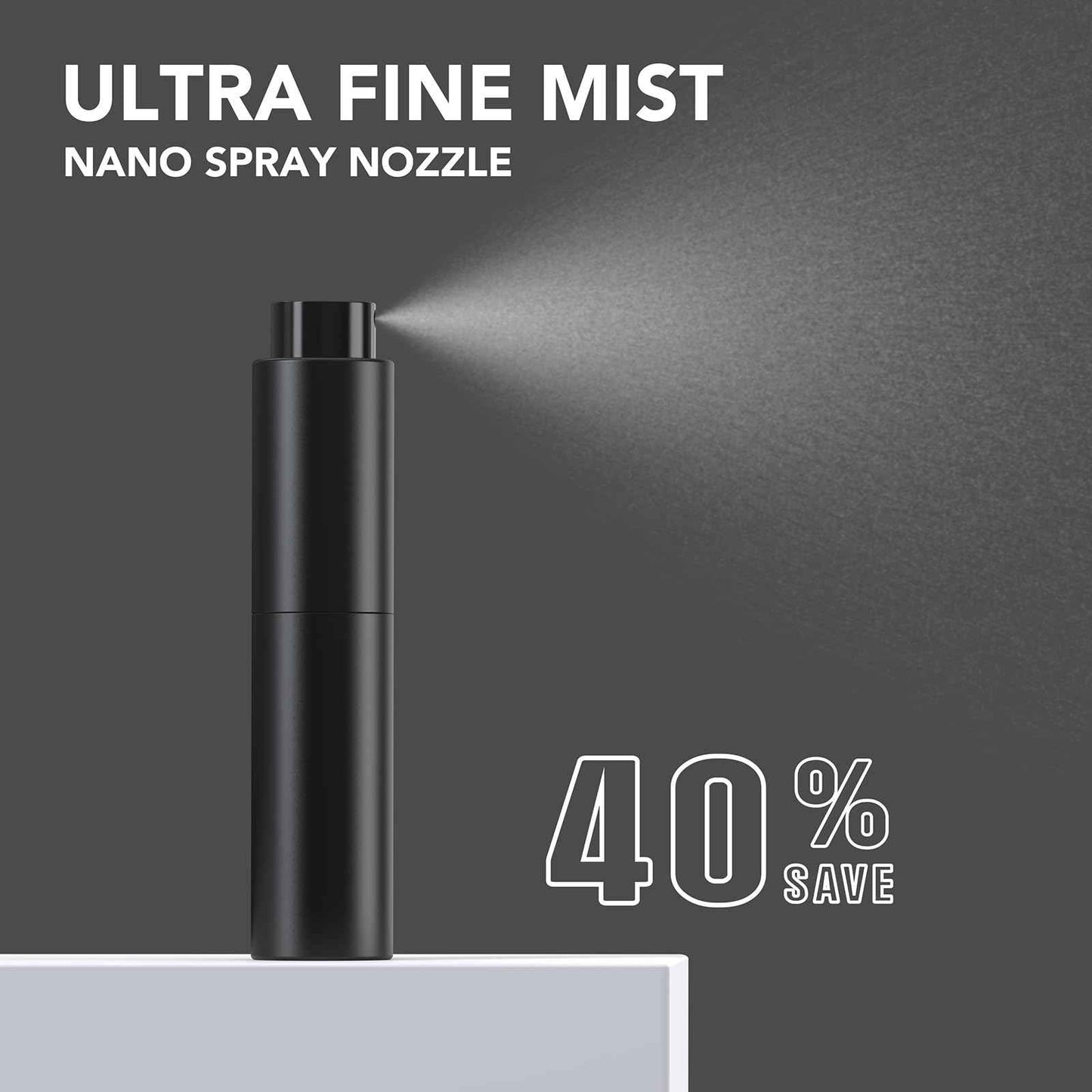 FENHON Small Spray Bottle 1oz, Travel Spray Bottles TSA Approved, 30ml Portable Mini Spray Bottle, Fine Mist Spray Bottles for Face,Toiletries Suitable for Women Men to Carry While Traveling (Black)