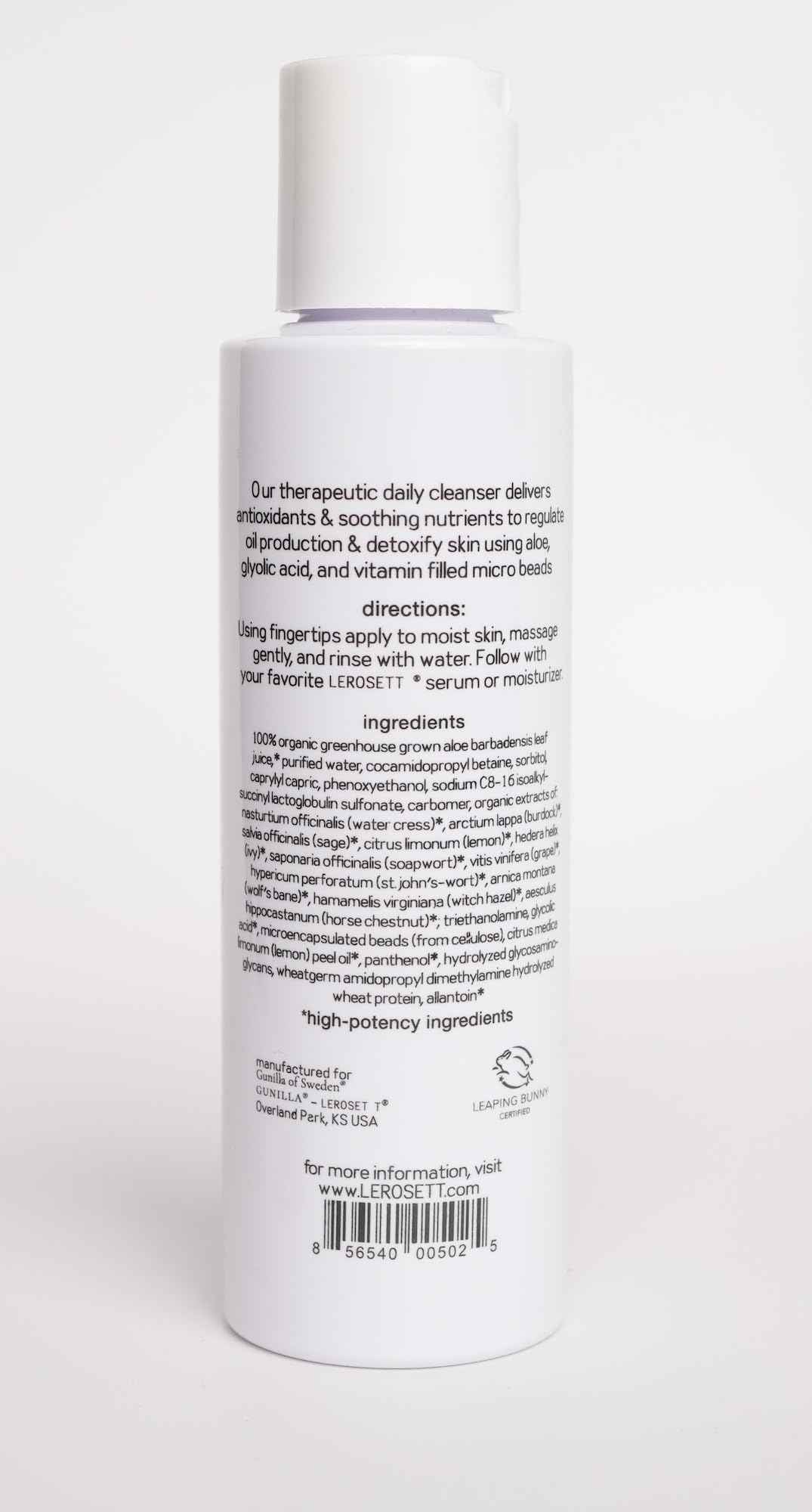 Gunilla Of Sweden LEROSETT Clear Skin Face Wash & Pore Toner Bundle