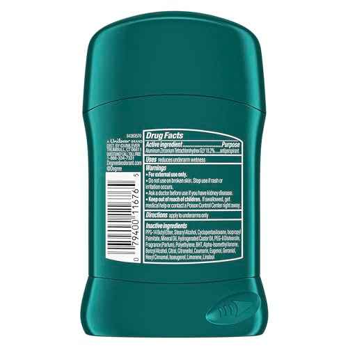 Degree Men Original Protection Antiperspirant Deodorant Cool Rush Pack of 12 48-Hour Sweat & Odor Protection Antiperspirant For Men 1.7 oz