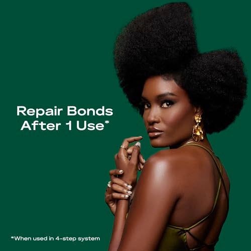 SheaMoisture Bond Repair Shampoo, Conditioner, Leave-In, & Oil 4 Pk Alma Oil to Strengthen Hair with Restorative HydroPlex Infusion