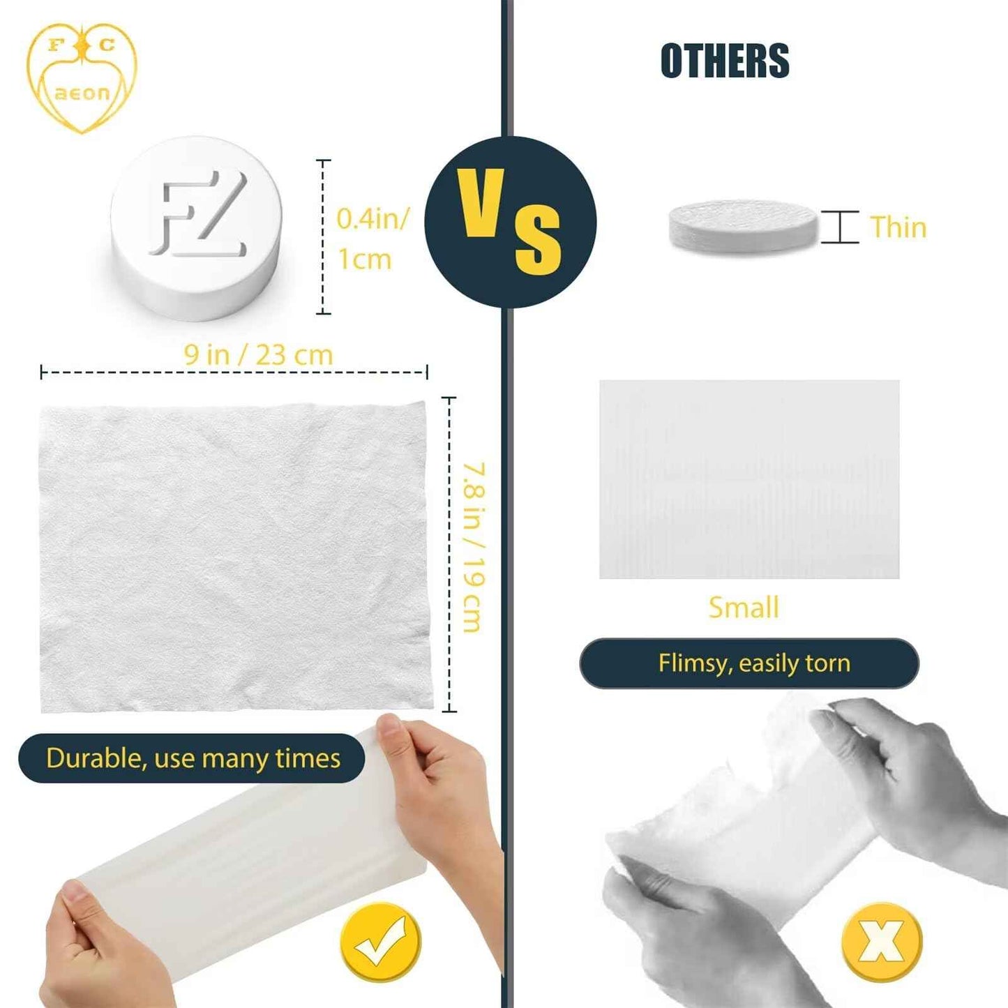 Fcaeon Compressed Towel Tablets 500 Pcs Disposable Face Towel With 4 Dispenser Bottles Cloths Camping Hiking Outdoor Gear Family Travel Gym Workout Fitness Emergency Use Portable Washcloths(Blue)