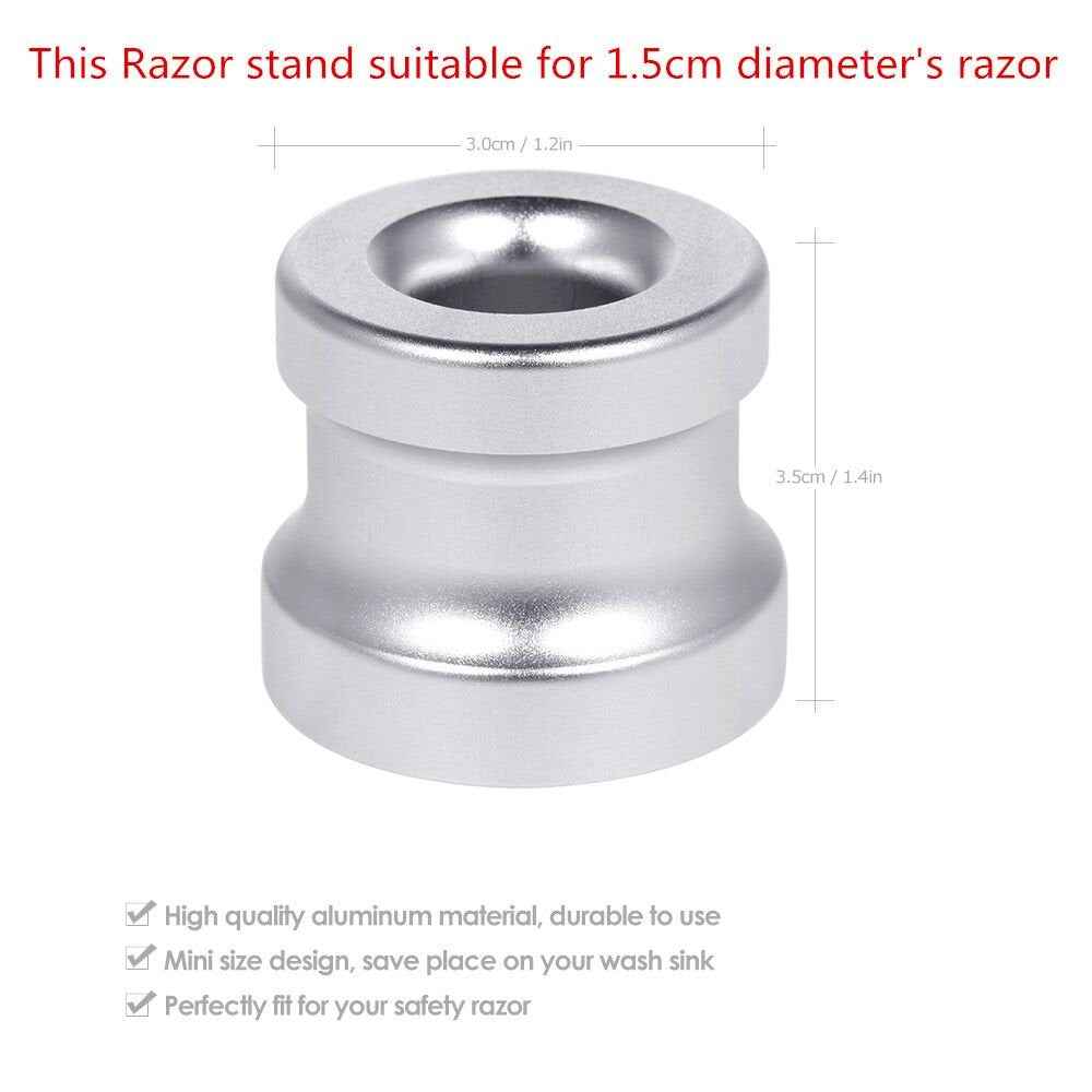 Men's Shaving Razor Stand Holder Aluminum Alloy Safety Razor Base Stand Good Thanksgiving/Christmas Gift