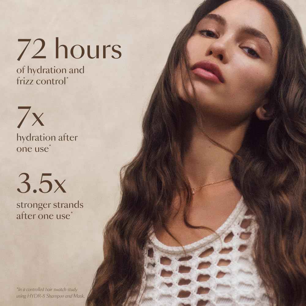 VEGAMOUR HYDR-8 Deep Moisture Repair Mask, Deep Conditioner Hair Mask Formulated Without Sulfates for Dry, Damaged, Frizzy Hair, Floral & Vanilla Scent, 5 fl. oz.