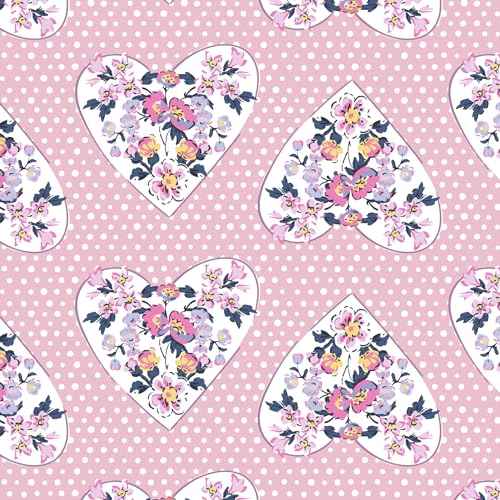 Vera Bradley Novelty Cosmetic Makeup Organizer Bag, Mon Amour Soft Blush