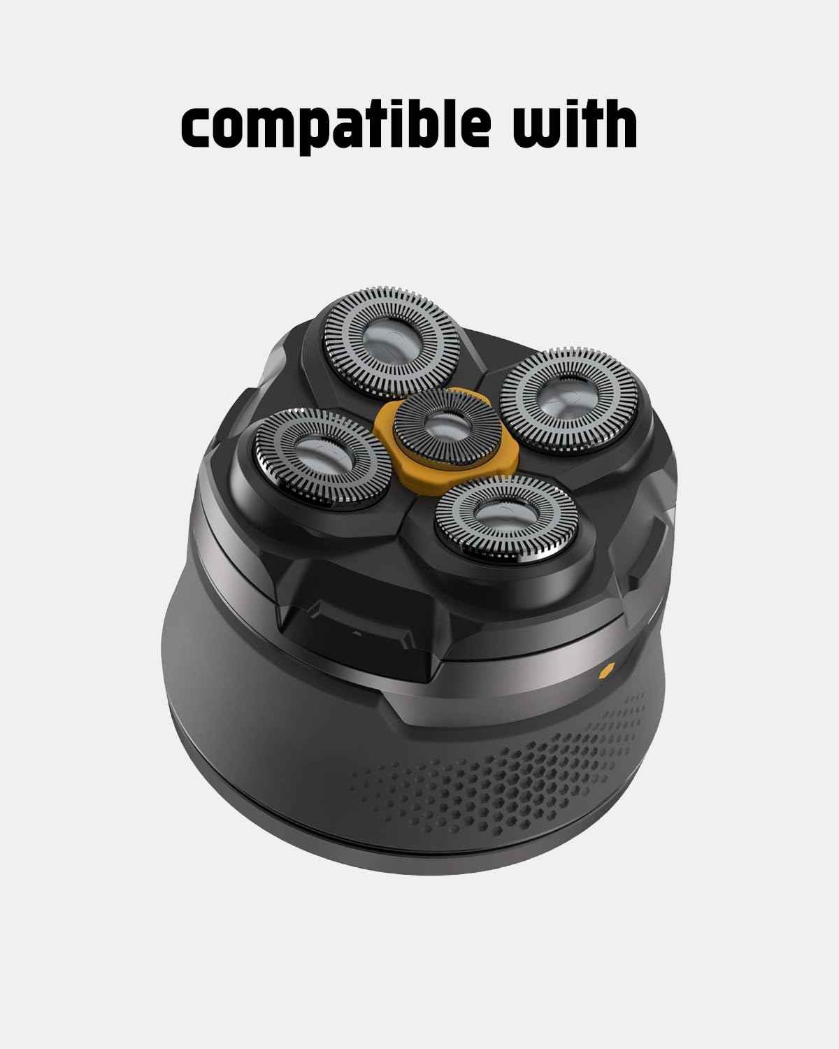 Micro Touch Titanium Head Shaver Replacement Head, 4PCS MTTTBHS Head Shaver Blades, 4 Cleaning Brush