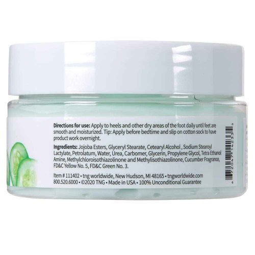 ForPro Professional Collection Cracked Heel Eliminator, Fresh Cucumber Scent, Intensive Repair Treatment for Rough, Dry & Cracked Heels, Reduces Calluses & Skin Build Up, 3.3 oz.