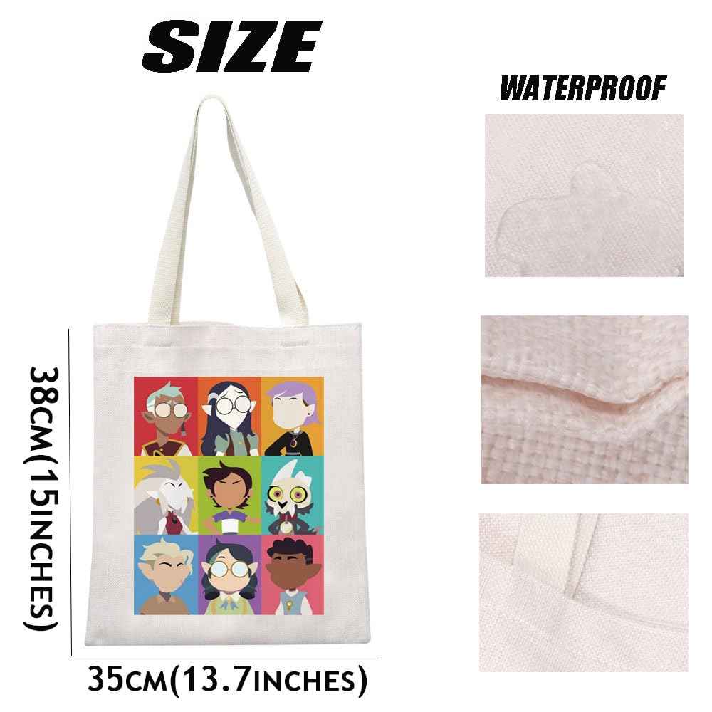 MEIKIUP Owl Inspired Gift Owl Characters Makeup Bag Tote Bag Hexside Magic Gift (OwlCharacters TB)