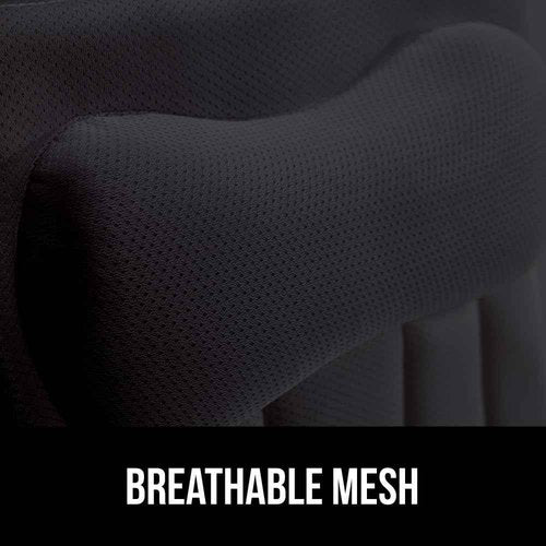 GORILLA GRIP Bath Pillow for Tub with Powerful Suction Cups, Headrest Pillows for Neck and Back Support, Machine Wash, Bathtub and Hot Tub Accessories, Relaxing Spa Gift Essentials for Women, Black