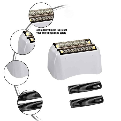 3 Packs Pro Shaver Replacement Foil and Cutters Compatible with Andis #17155 & #17150 Shaver Pro Foil (Golden-3)