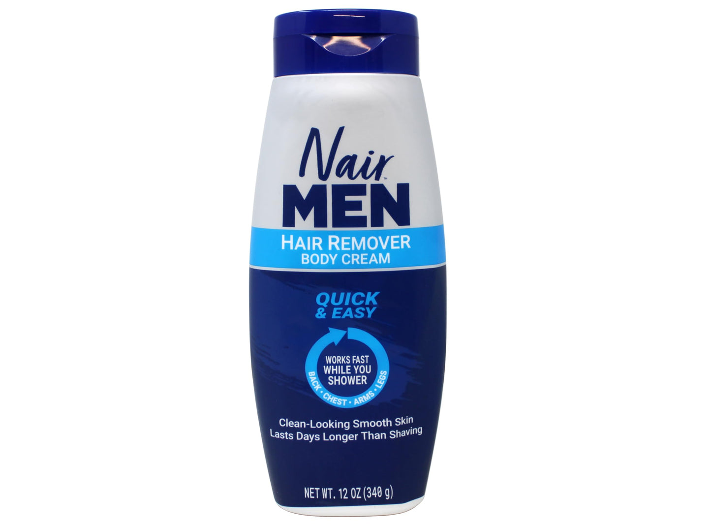 Nair Hair Remover for Men Hair Remover Body Cream, 12 oz (2-Pack)