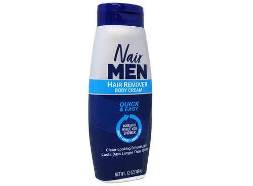 Nair Hair Remover for Men Hair Remover Body Cream, 12 oz (2-Pack)