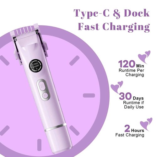 4-in-1 Waterproof Electric Bikini Trimmer & Body Hair Trimmer& Electric Razors for Shaving Woman- Rechargeable Shaver - IP7-compact for Travel