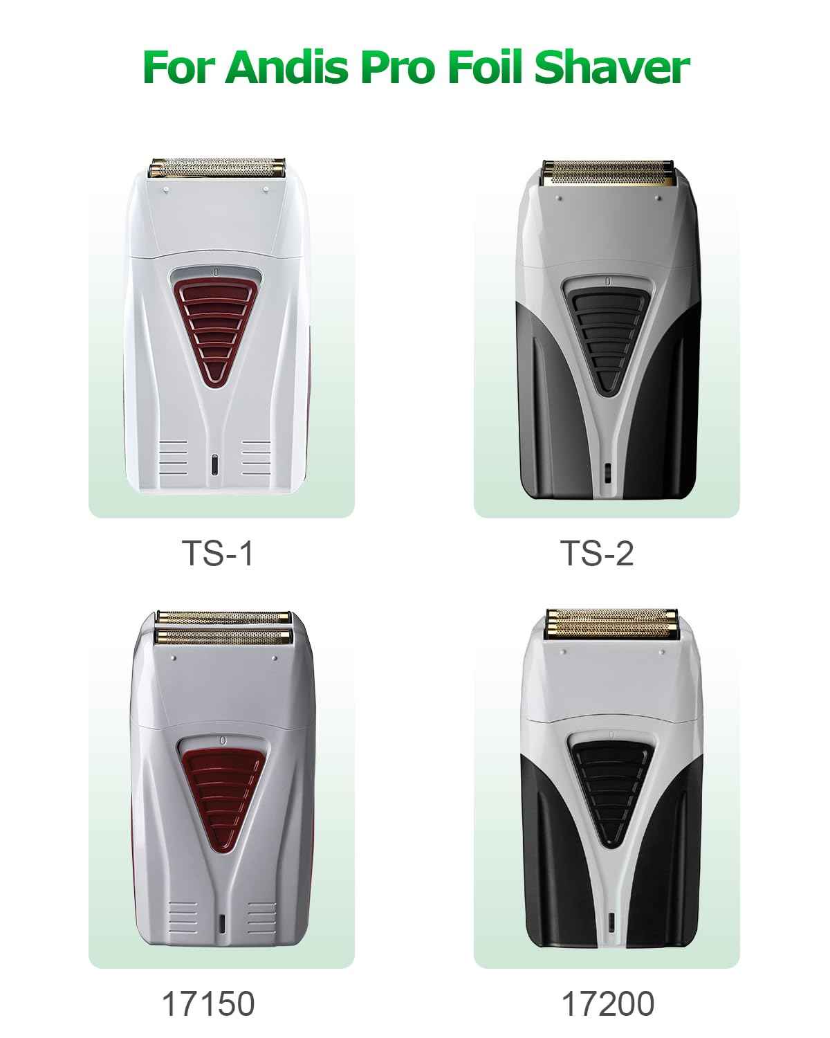 5V 1A Charger for Andis 17150 17165 Shavers Charger ProFoil Lithium TS-1 TS-2, 5V 1A Adapter for Andis ProFoil Shaver Power Cord Compatible for Electric Shaver 5FT/1.5M Black