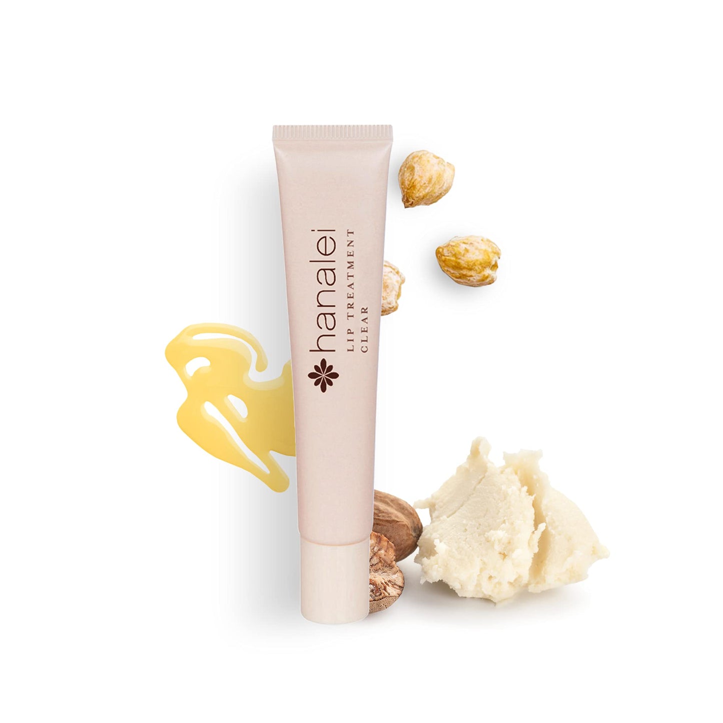 Hanalei Lip Treatment Bundle (Clear and Rose) | Made with Kukui Oil, Shea Butter, Agave, and Grapeseed Oil, Soothe Dry Lips (Cruelty free, Paraben free)