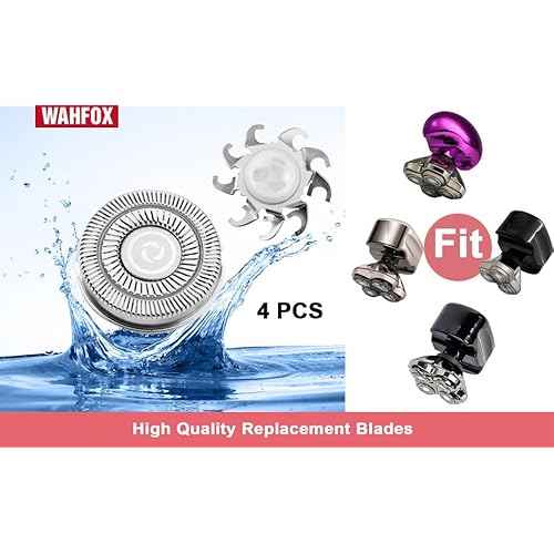 4 pcs Shaver Replacement Blades for Skull Shaver Pitbull Replacement Blades for Carver Pitbull Gold PRO/Platinum PRO/Silver PRO Pitbull Gold Replacement Heads