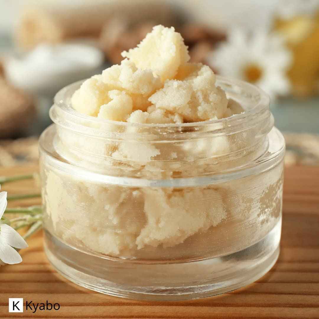 Kyabo New Pure African White Ivory Shea Butter 5Lbs Premium 100% Natural Virgin RAW Organic Grade A Unrefined Ghana Skin Beauty Care Face Body Hair Scalp Non GMO Natural Karite Organics